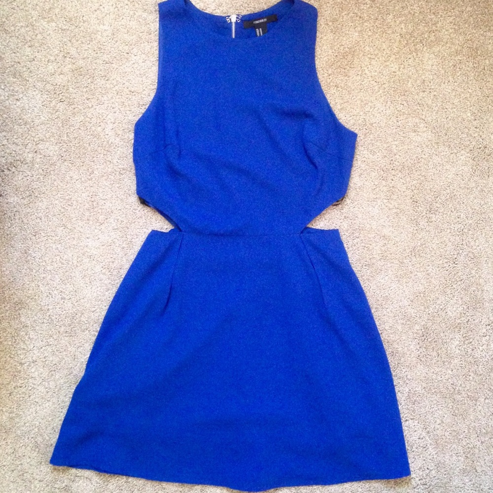 Forever21 Blue cutout dress
